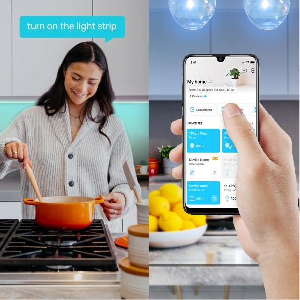 BANDA LED TP-Link Multicolora ,  Wi-Fi 2.4 Ghz incorporat ,  consum 20.5W ,  banda 5m ,  control prin aplicatia Tapo ,  comenzi vocale Cod Produs: Tapo L900-5 [3]