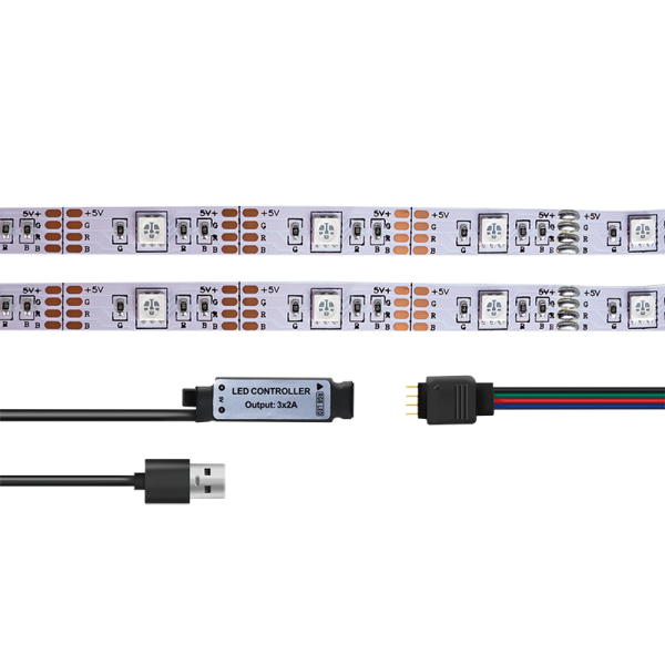 BANDA LUMINI LOGILINK , Wi-Fi Smart , autoadeziva , RGB , 90 x LED , 16 culori , 4 moduri , 570 lm , alimentare USB 5 V/1 , 2 A , 3m Cod Produs: LED007 [3]
