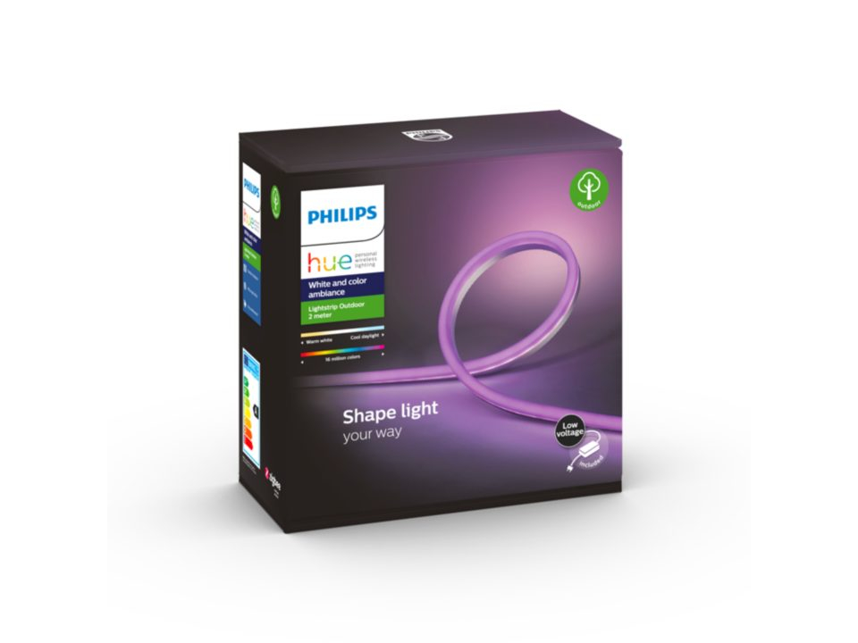 BANDA luminoasa smart LED Philips ,  soclu integrat ,  putere 19W ,  forma banda ,  lumina multicolora ,  alimentare nespecificat ,  Cod Produs: 8718699709839 [3]