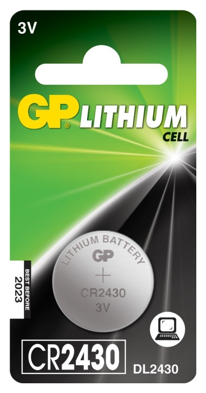 Baterie GP Batteries, butoni (CR2430) 3V lithium, blister 1 buc. Cod Produs: GPPBL2430052 [1]