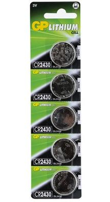 Baterie GP Batteries ,  butoni (CR2430) 3V lithium ,  blister 5 buc. Cod Produs: GPPBL2430054 [1]