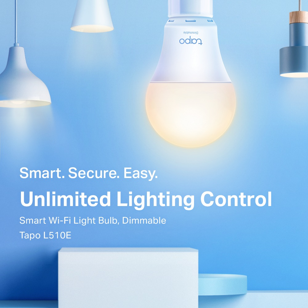 BEC LED wireless TP-LINK ,  800lm ,  8.7W ,  E27 ,  se conecteaza la router Wi-Fi ,  intensitate reglabila ,  control prin smartphone cu aplicatia TAPO Cod Produs: Tapo L510E [2]