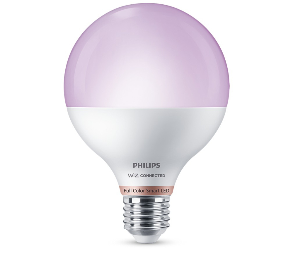 BEC smart LED Philips ,  soclu E27 ,  putere 11 W ,  forma sferic ,  lumina multicolora ,  alimentare 220 - 240 V ,  Cod Produs: 8719514372504 [1]