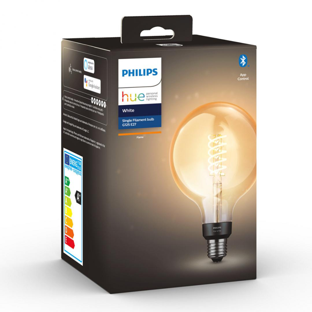 BEC smart LED Philips ,  soclu E27 ,  putere 7W ,  forma sferic ,  lumina alb calda ,  alimentare 220 - 240 V ,  Cod Produs: 8719514279131 [3]