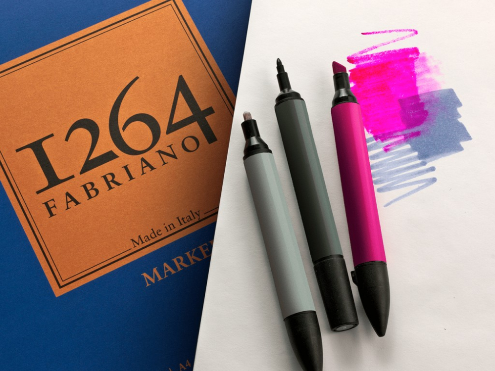 Bloc desen 1264 Marker, A4, 70gr, 100 file, fara spirala Fabriano [2]