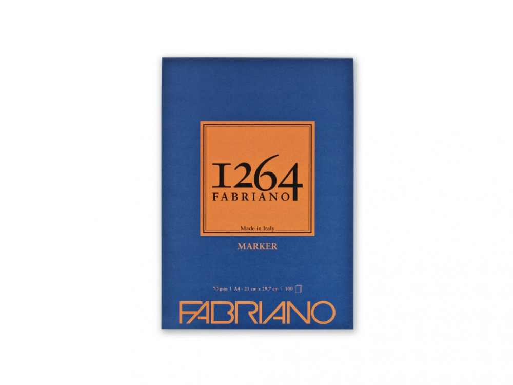 Bloc desen 1264 Marker, A4, 70gr, 100 file, fara spirala Fabriano [1]