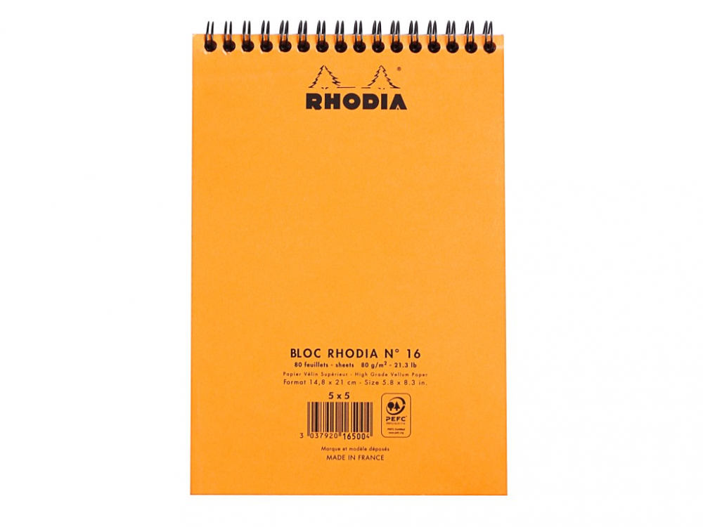 Blocnotes A5 spirala 80 file Rhodia Classic [3]