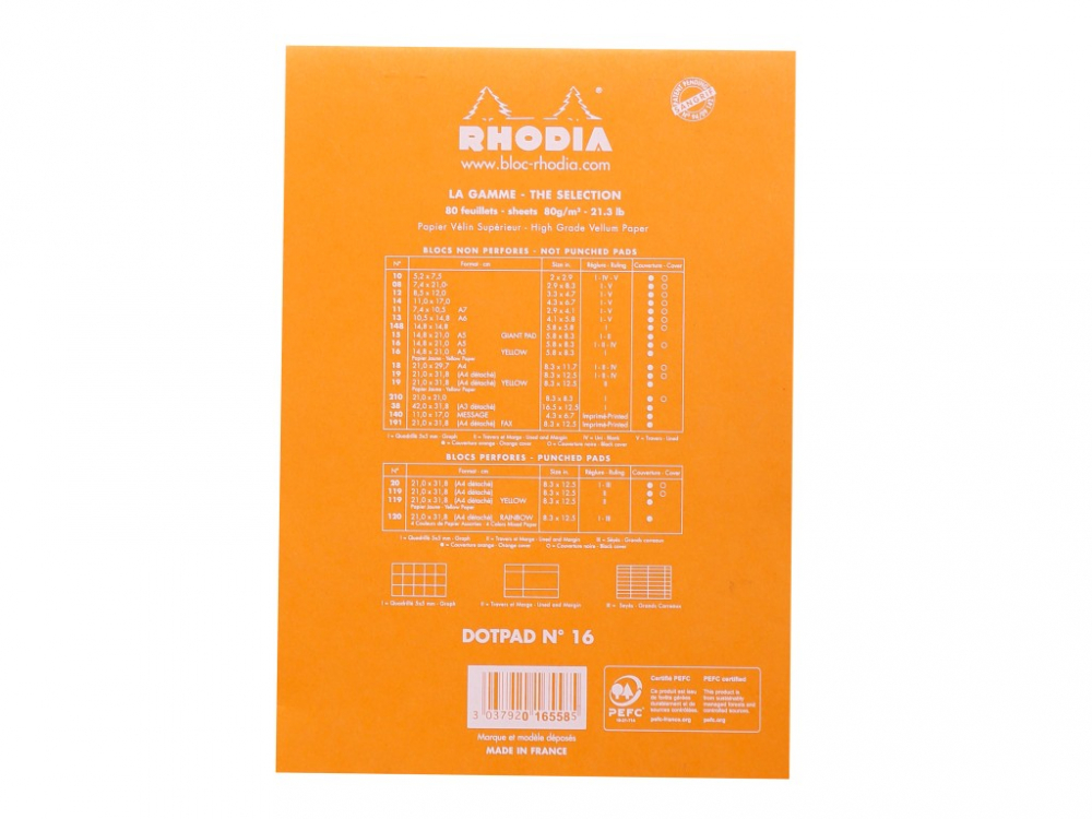 Blocnotes grafic A5 capsat 80 file Rhodia dotPad [6]