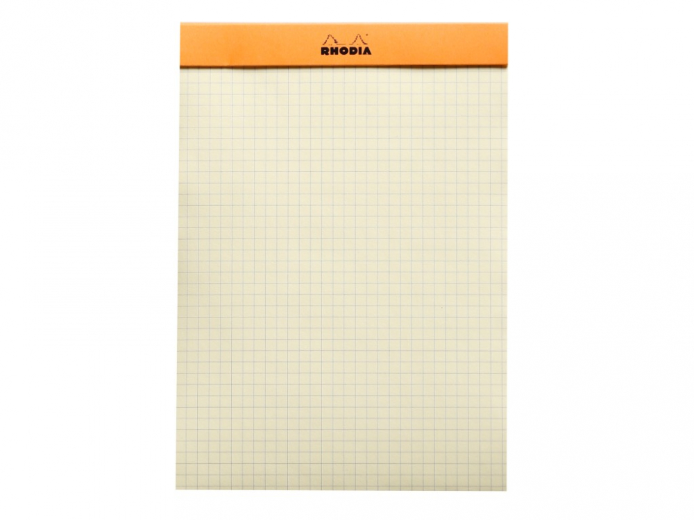 Blocnotes N16 14,8 x 21 cm capsat 80 file galbene Rhodia Orange [2]