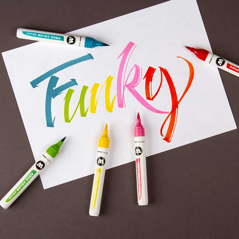 Brush Pen Molotow Aqua Color Basic1 12 buc/set [4]