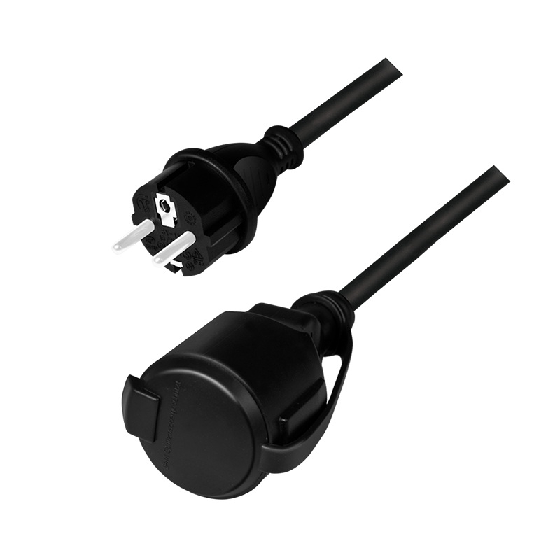 Cablu de alimentare prelungitor ,  Schuko ,  5m ,  3x1.5mm2 ,  250V / 16A ,  black ,  Logilink Cod Produs: LPS102 [2]