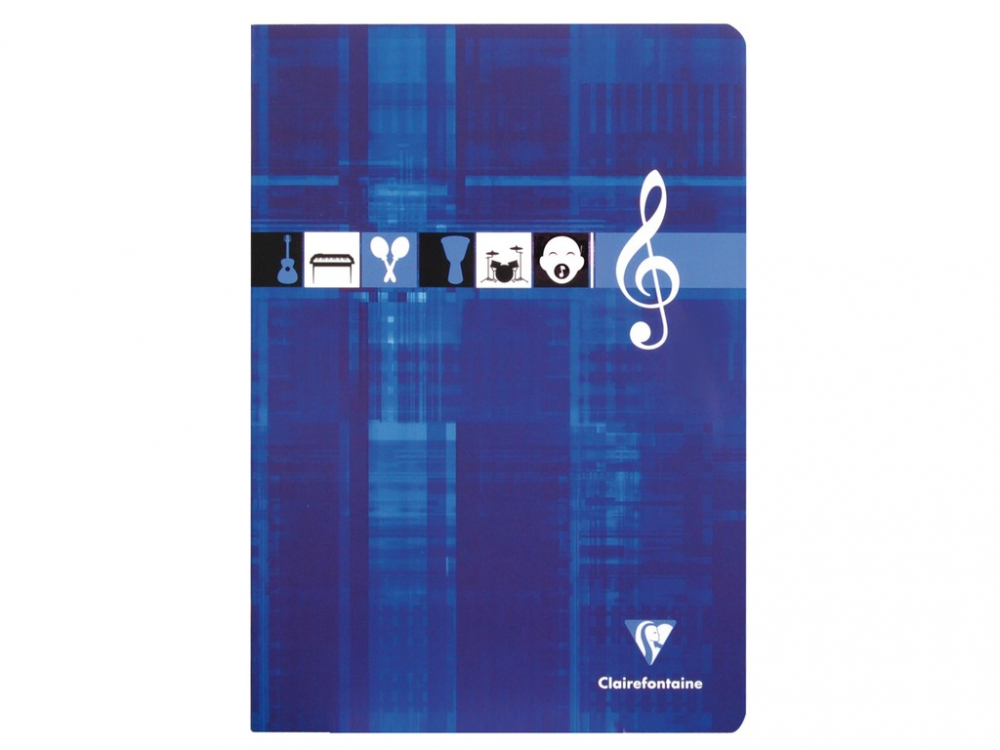 Caiet muzica A4 capsat, 24 file, 10 portative, Metric, Clairefontaine [2]
