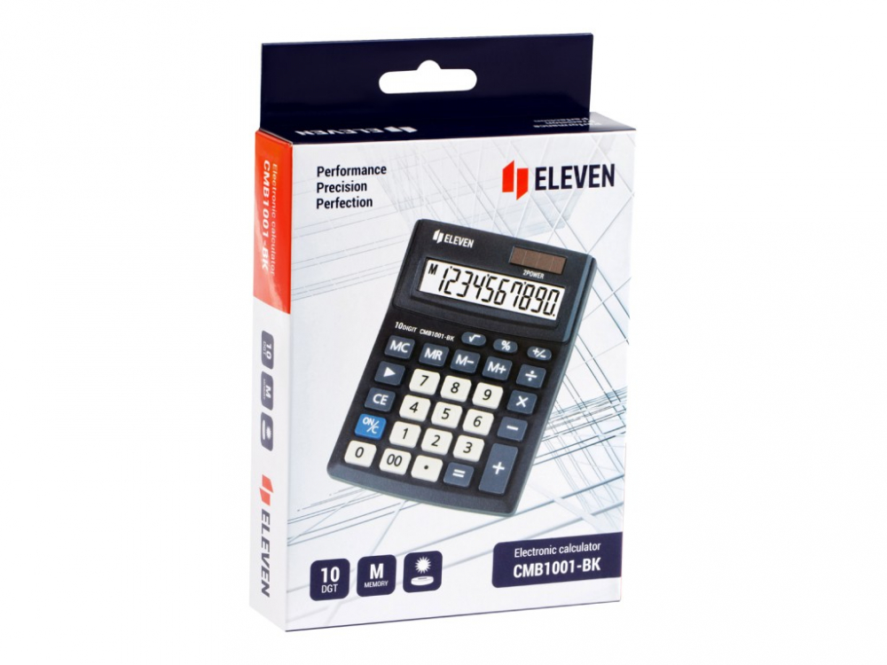 Calculator de birou 10 digiti, 137 x 102 x 31 mm, Eleven CMB1001-BK [6]