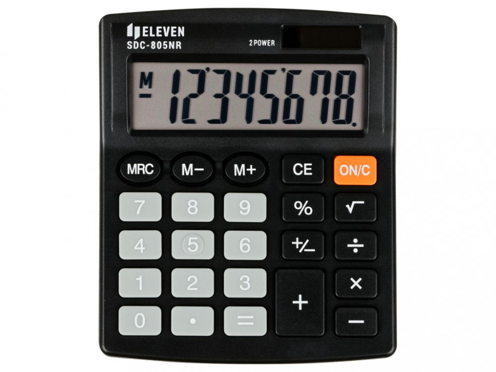 Calculator de birou 8 digiti, 120 x 105 x 21 mm, Eleven SDC-805NR [2]