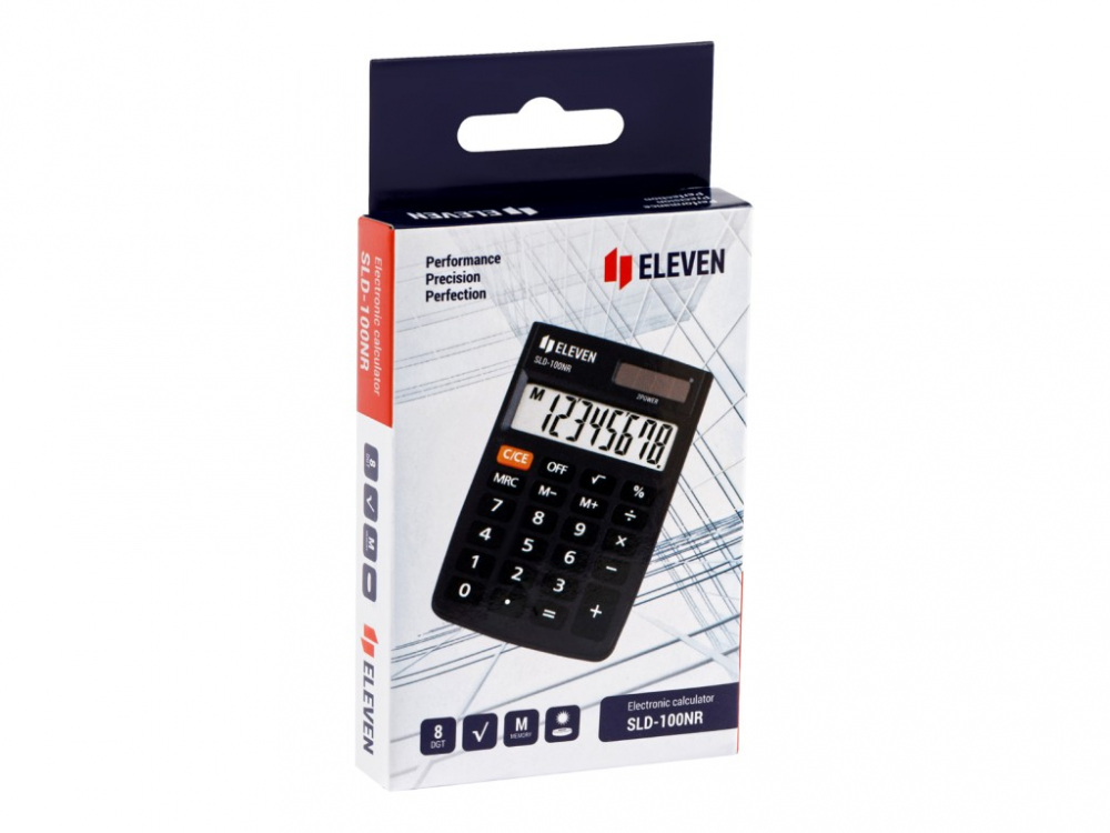 Calculator de buzunar 8 digiti, 88 x 58 x 10 mm, Eleven SLD-100NR [6]