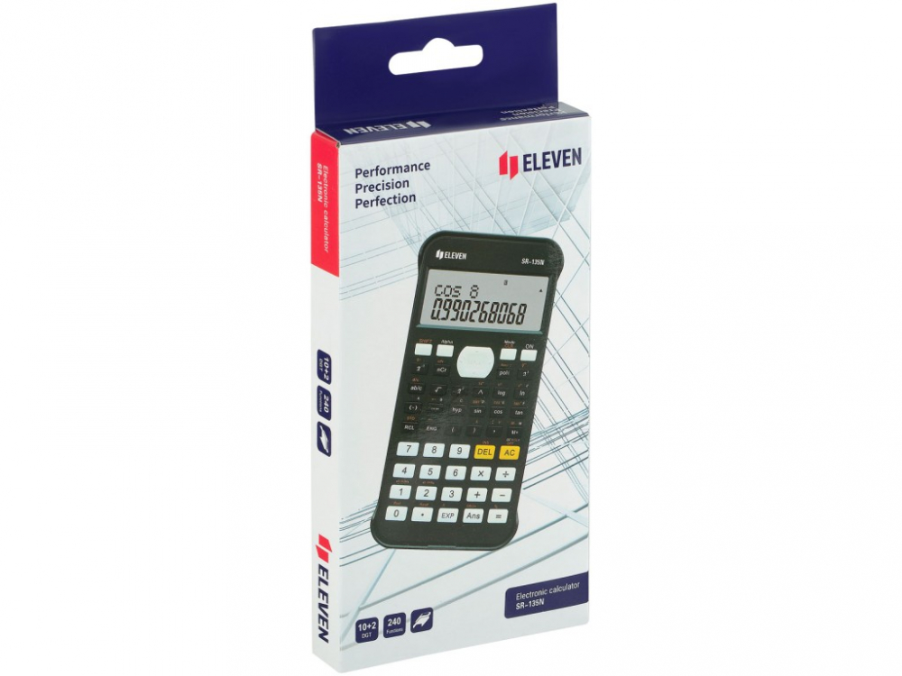 Calculator stiintific 12 digiti, 75.5 x 148 x 13 mm, Eleven SR-135N [8]