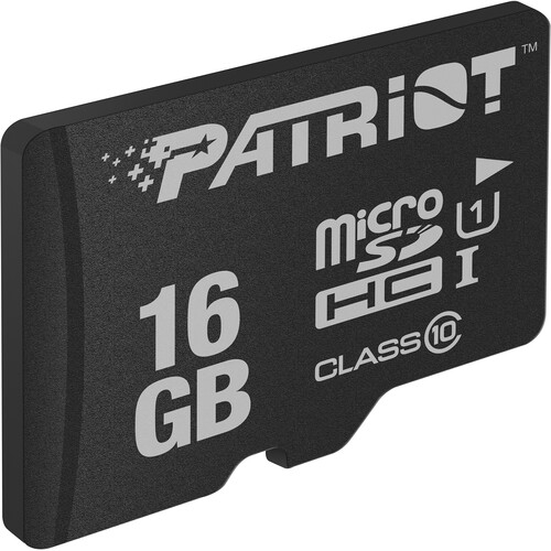 CARD MicroSD PATRIOT, 16 GB, MicroSDHC, clasa 10, standard UHS-I U1, Cod Produs: PSF16GMDC10 [2]