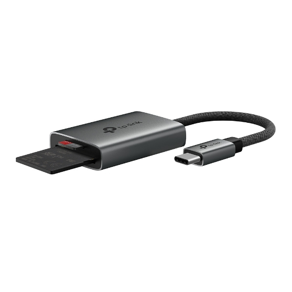 CARD READER extern TP-Link ,  interfata USB Type-C ,  citeste/scrie: SD si microSD ,  suporta carduri maxim 1 TB ,  lungime cablu 15 cm ,  metalic ,  gri Cod Produs: UA440C [3]