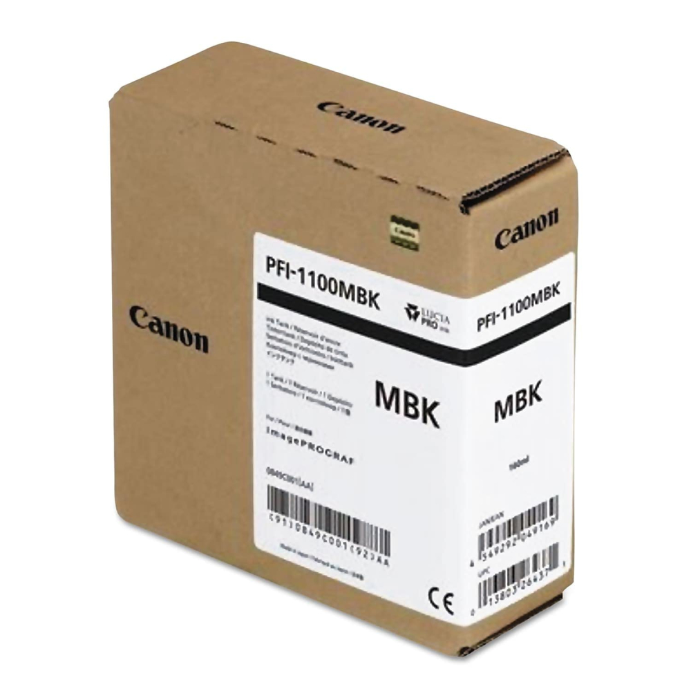 Cartus Cerneala 0849C001AA Original Canon Matte Black, PFI-1100MBK, pentru IPF PRO-2000 | PRO-4000 | PRO-6000, 160ml, incl.TV 0.15 RON,NOPP, "0849C001AA" [3]