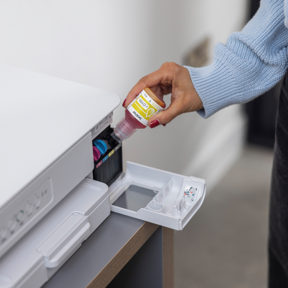 Cartus cerneala original Brother BTD100 Y Yellow [4]