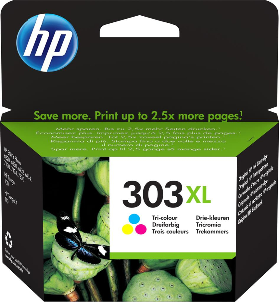 Cartus Cerneala T6N03AE Original HP Color, nr.303XL, pentru Envy Inspire 7200 | 7900, 415 [1]