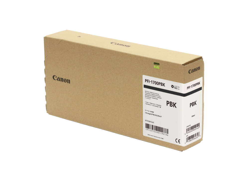 Cartus Original Canon Photo Black, PFI-1700, pentru iPF PRO-2000/4000/4000S/6000/6000S, 700ml,NOPP, "0775C001AA" [2]
