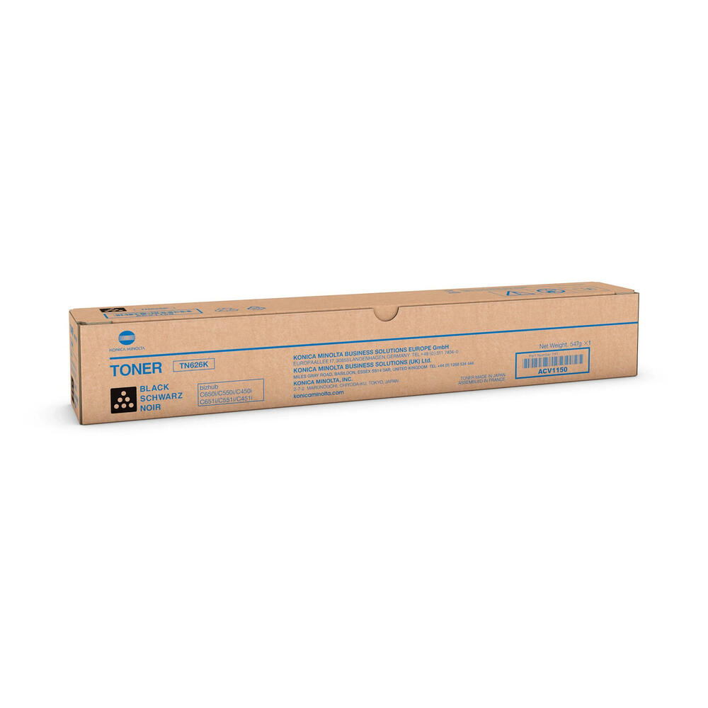 Cartuse originale Konica-Minolta TN-626 BK/C/M/Y (28k), functioneaza cu DR-618 [1]