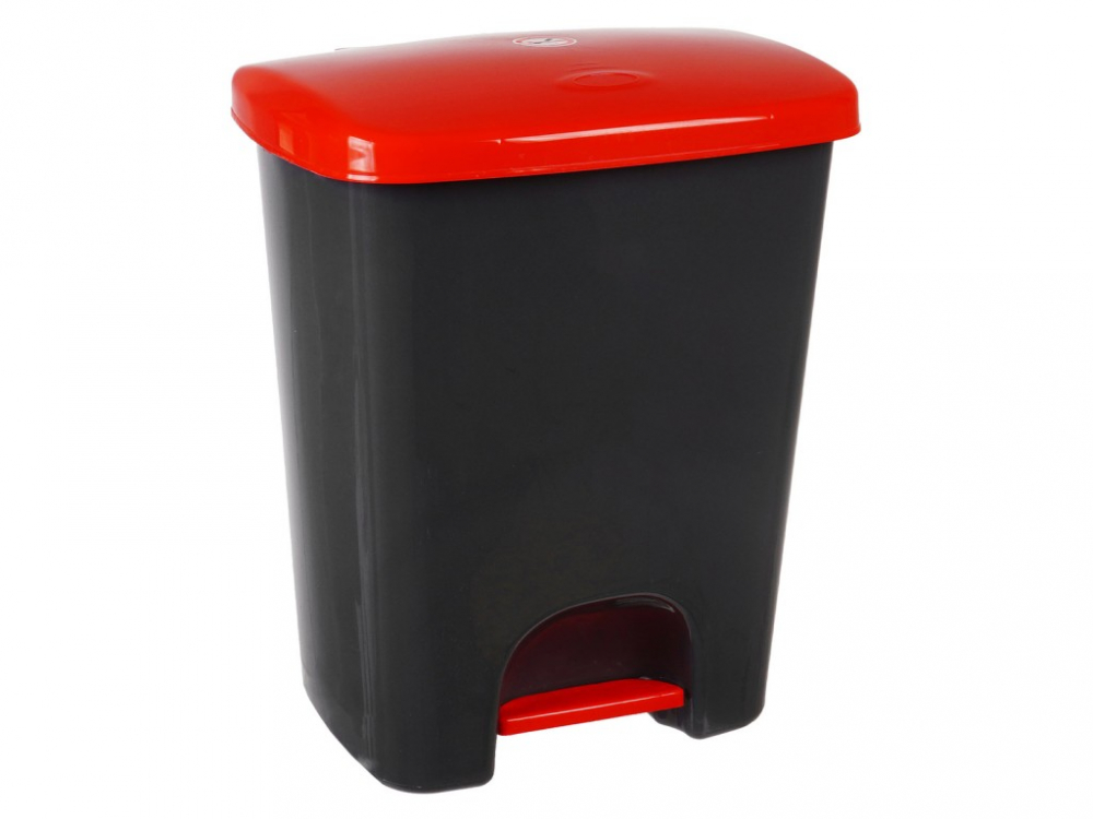 Cos de gunoi reciclare selectiva cu pedala 25 L corp gri capac color [1]