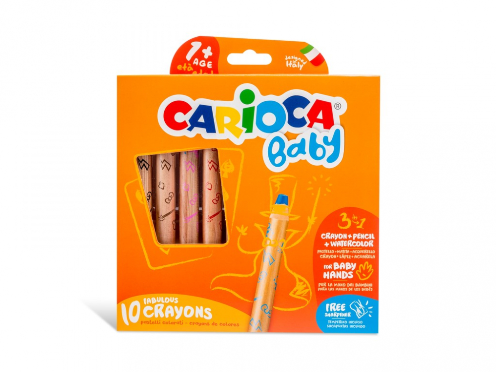 Creioane color 3 in 1 Baby Carioca 10/set [1]
