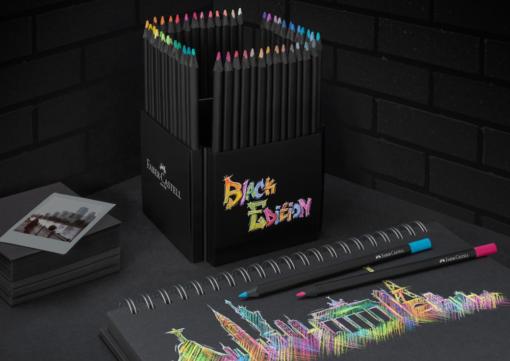 Creioane colorate triunghiulare black edition Faber-Castell 50 culori/set [5]