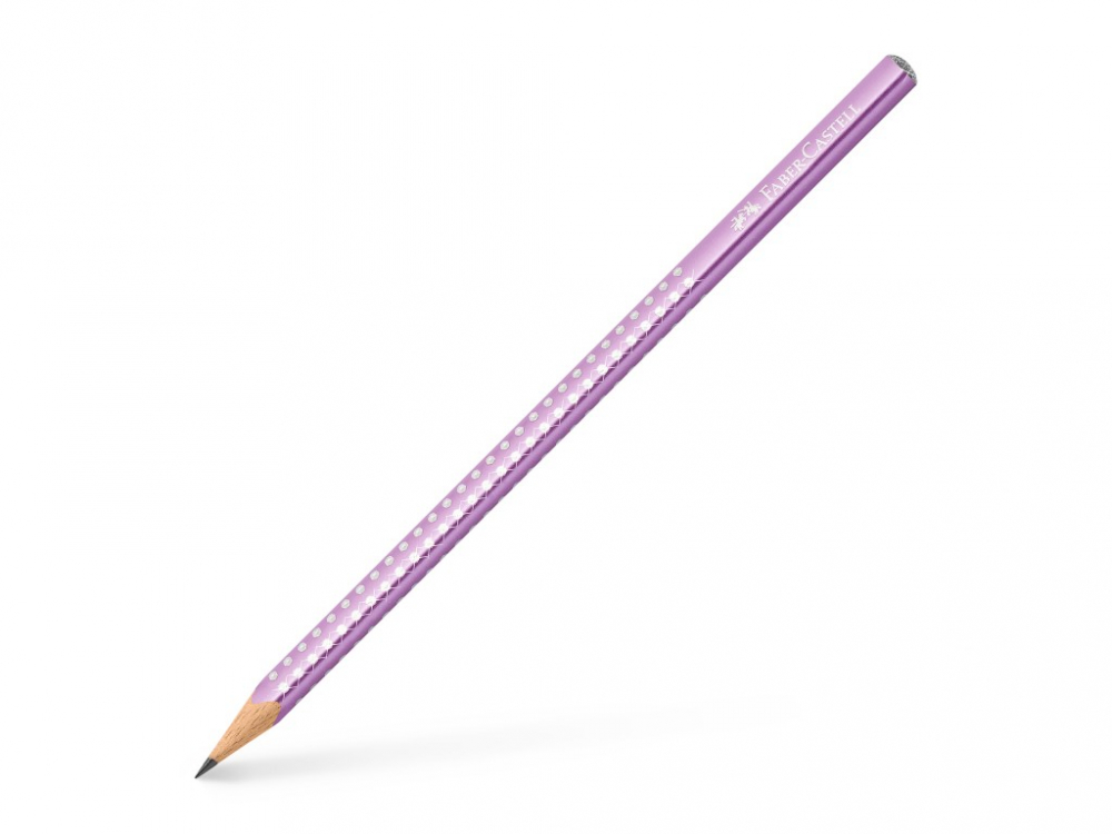 Creion grafit B triunghiular sparkle violet metalizat 2023 Faber-Castell [1]