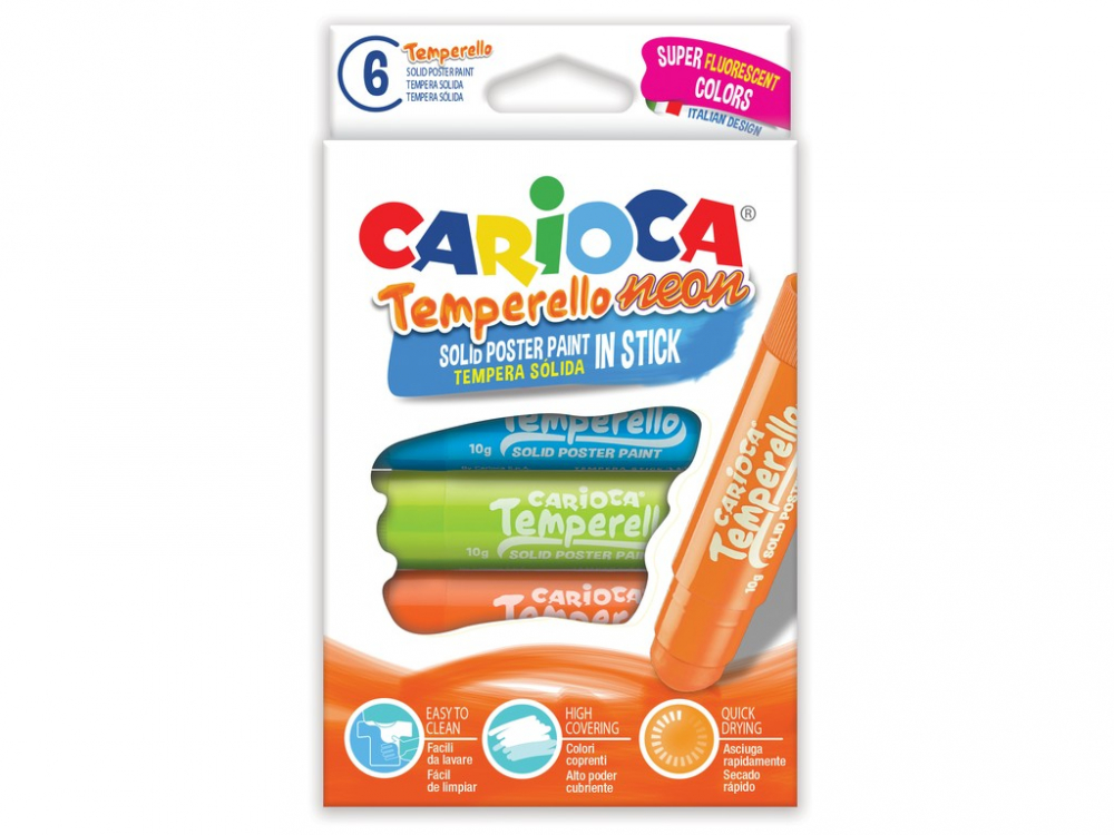 Creion-tempera Temperello Neon Carioca 6/set [1]