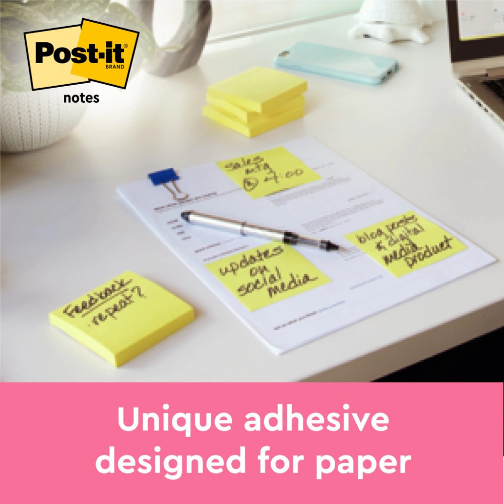 Cub notite adezive 51 x 38 mm 300 file Post-it Canary Yellow 3/set [3]