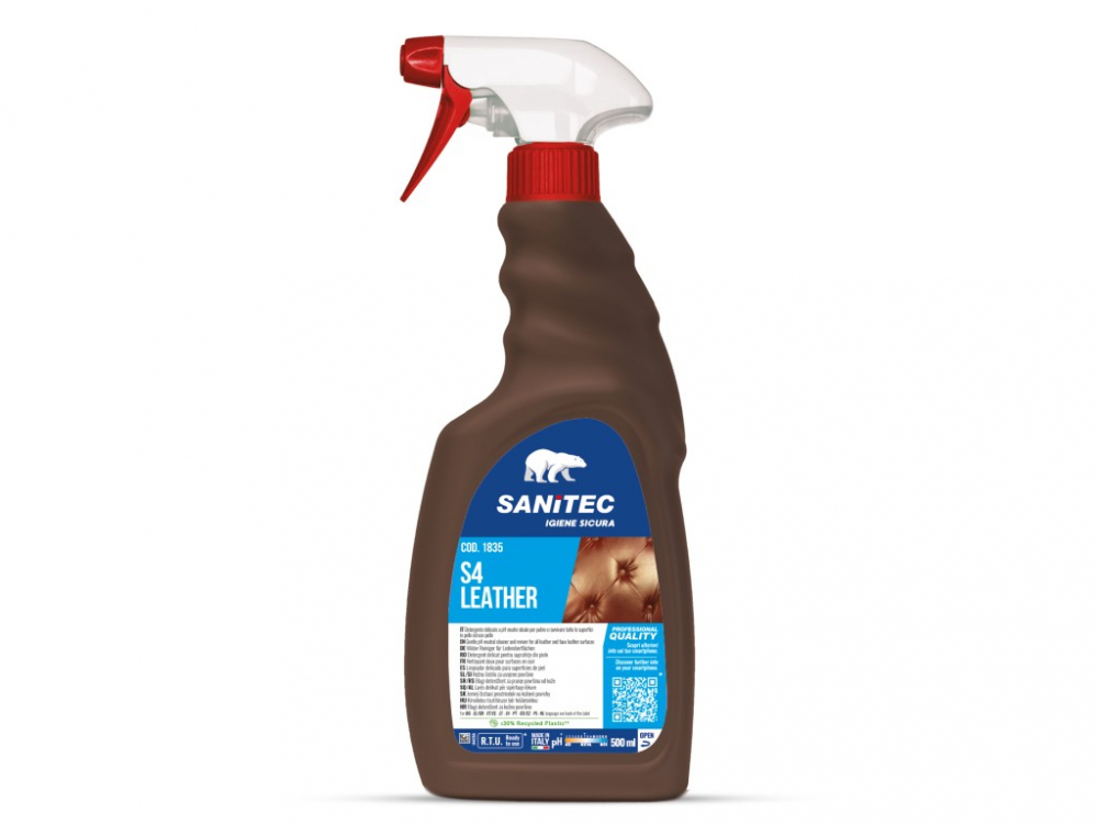 Detergent pentru suprafete din piele 500 ml Leather S4 [1]