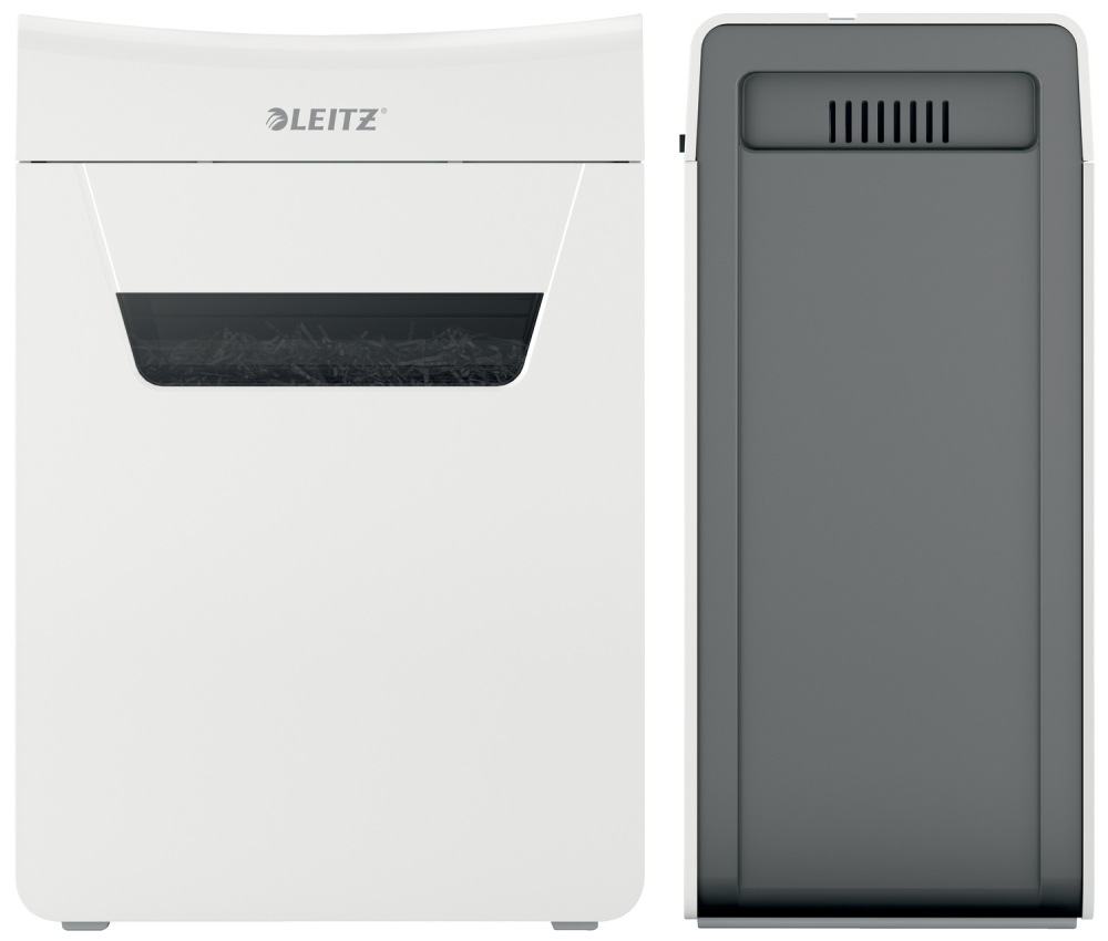 Distrugator manual documente Leitz IQ Protect 6M  ,  6 coli ,  P5 ,  micro-cut (tip particule) ,  cos 18 litri ,  alb ,  Leitz Cod Produs: 80950000 [12]