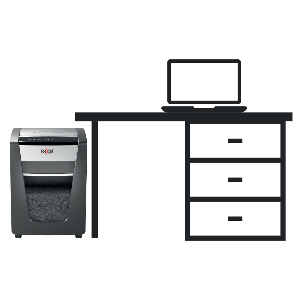 Distrugator manual documente MOMENTUM M515 ,  15 coli ,  P5 ,  micro-cut (tip particule) Rexel Cod Produs: 2104577EU [8]