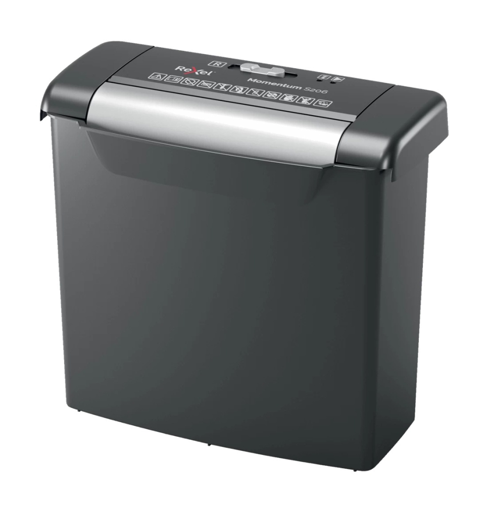 Distrugator manual documente MOMENTUM S206, 6 coli, P2, strip-cut (tip fasii) Rexel Cod Produs: 2104568EU [2]