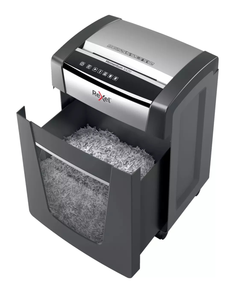 Distrugator manual documente MOMENTUM X420 ,  20 coli ,  P4 ,  cross-cut (tip confeti) Rexel Cod Produs: 2104578EU [2]