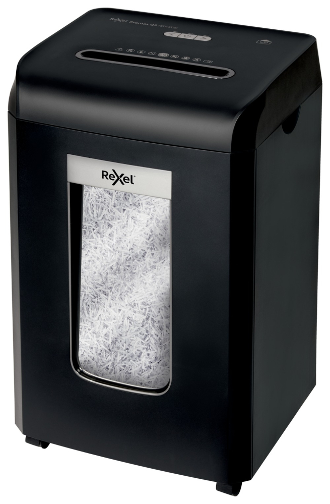 Distrugator manual documente Rexel PROMAX QS RSX1538 ,  15 coli ,  P4 ,  cross-cut (tip confeti) ,  cos 38 litri ,  negru ,  Cod Produs: 2104587EU [3]