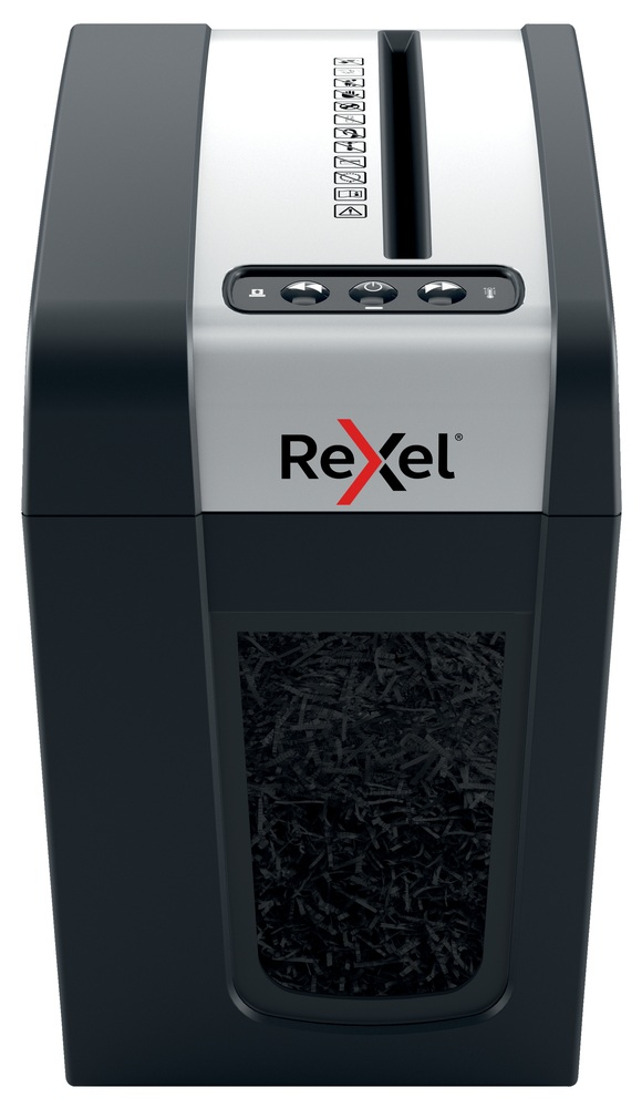 Distrugator manual documente Rexel SECURE MC3 Slim ,  3 coli ,  P5 ,  micro-cut (tip particule) ,  cos 10 litri ,  negru-argintiu ,  Cod Produs: 2020131EU [2]