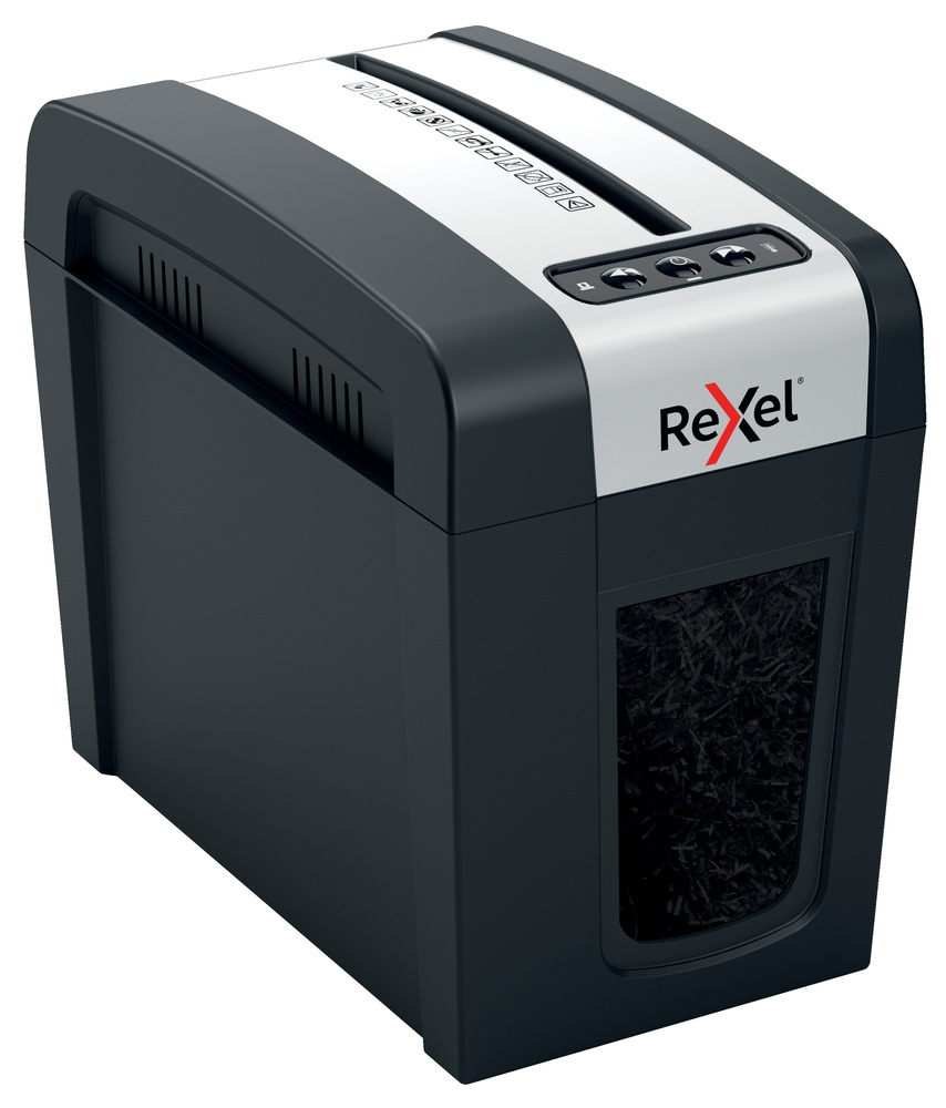 Distrugator manual documente Rexel SECURE MC3 Slim ,  3 coli ,  P5 ,  micro-cut (tip particule) ,  cos 10 litri ,  negru-argintiu ,  Cod Produs: 2020131EU [11]