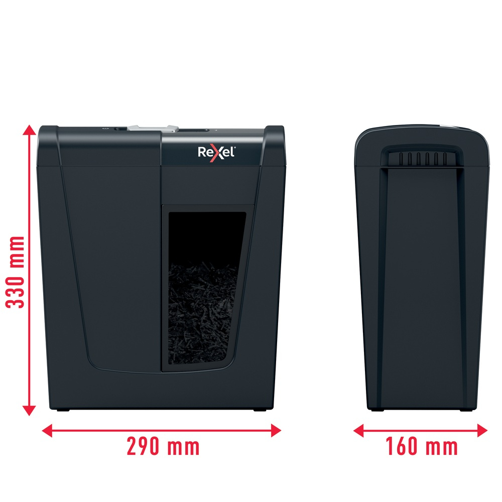 Distrugator manual documente Rexel SECURE S5 ,  5 coli ,  P2 ,  strip-cut (tip fasii) ,  cos 10 litri ,  negru ,  Cod Produs: 2020121EU [6]
