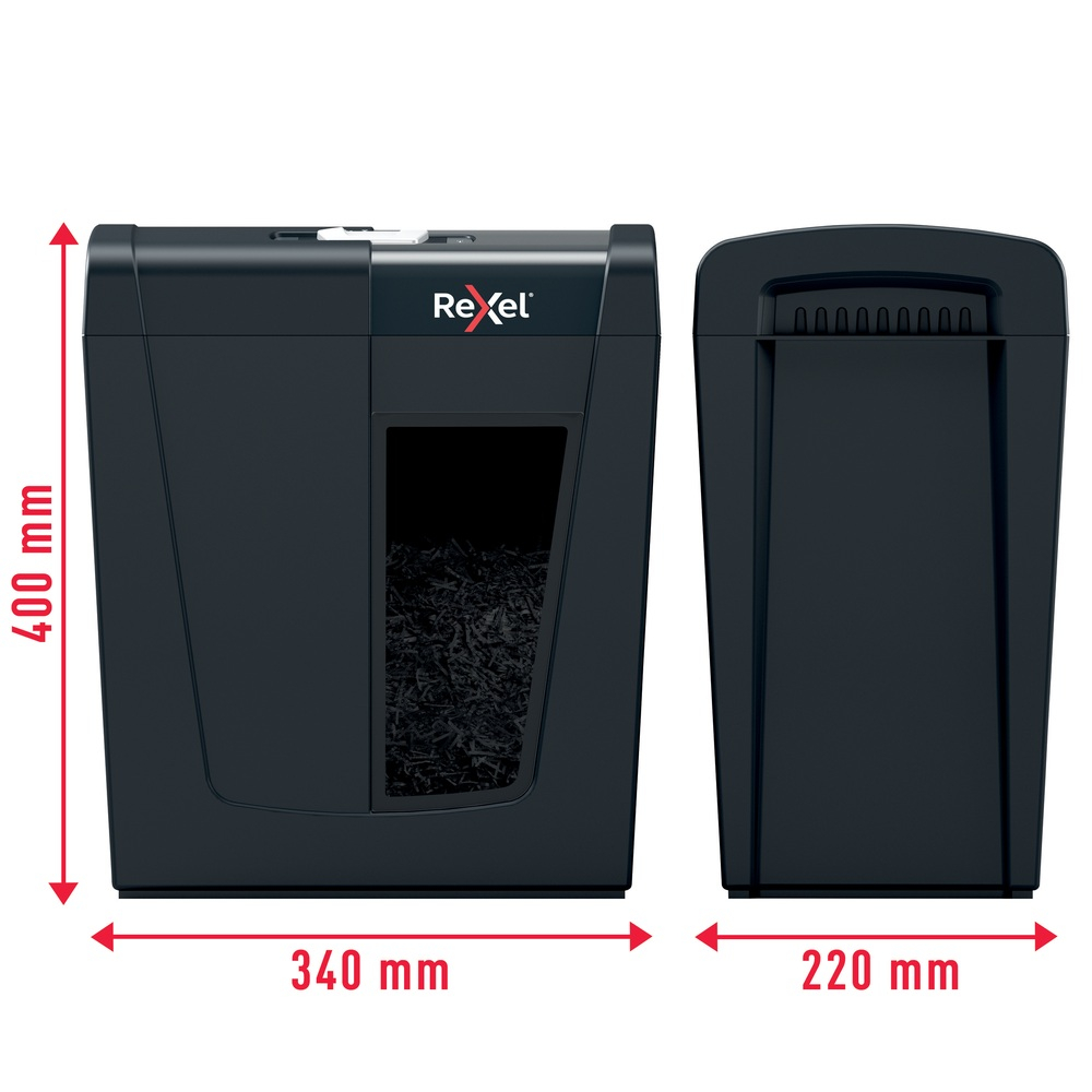 Distrugator manual documente Rexel SECURE X10 ,  10 coli ,  P4 ,  cross-cut (tip confeti) ,  cos 18 litri ,  negru ,  Cod Produs: 2020124EU [6]
