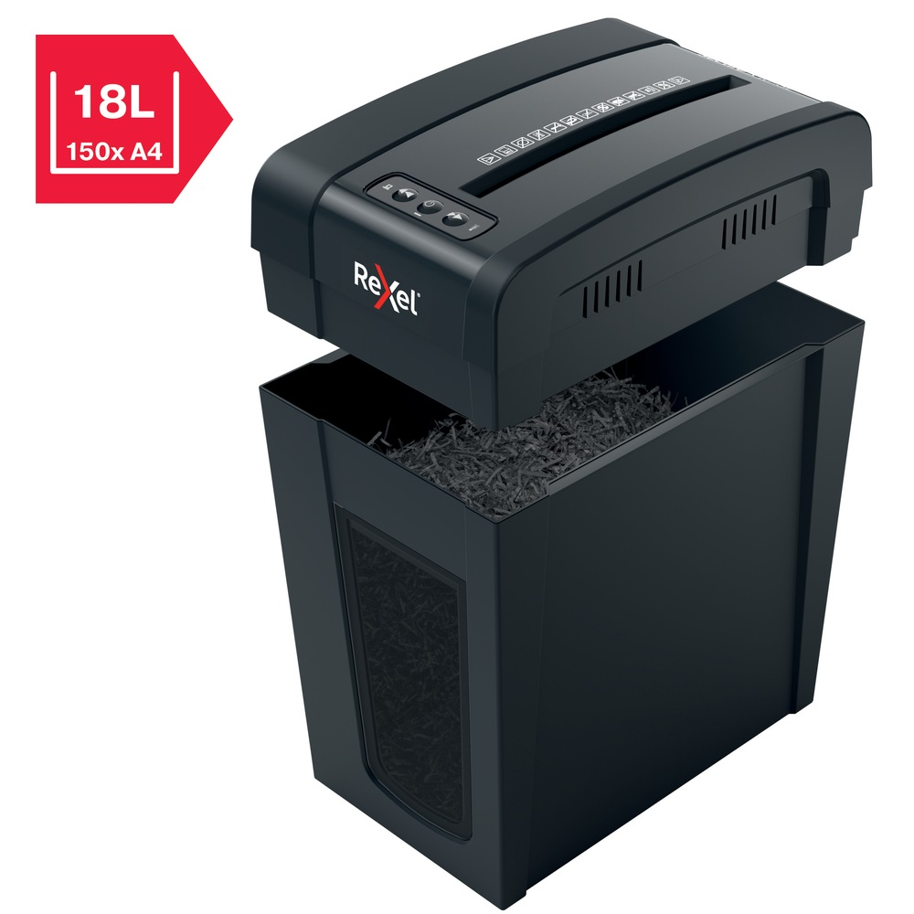 Distrugator manual documente Rexel SECURE X10 Slim ,  10 coli ,  P4 ,  cross-cut (tip confeti) ,  cos 18 litri ,  negru ,  Cod Produs: 2020127EU [3]