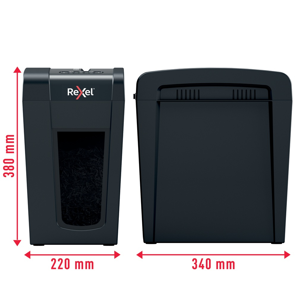 Distrugator manual documente Rexel SECURE X10 Slim ,  10 coli ,  P4 ,  cross-cut (tip confeti) ,  cos 18 litri ,  negru ,  Cod Produs: 2020127EU [6]