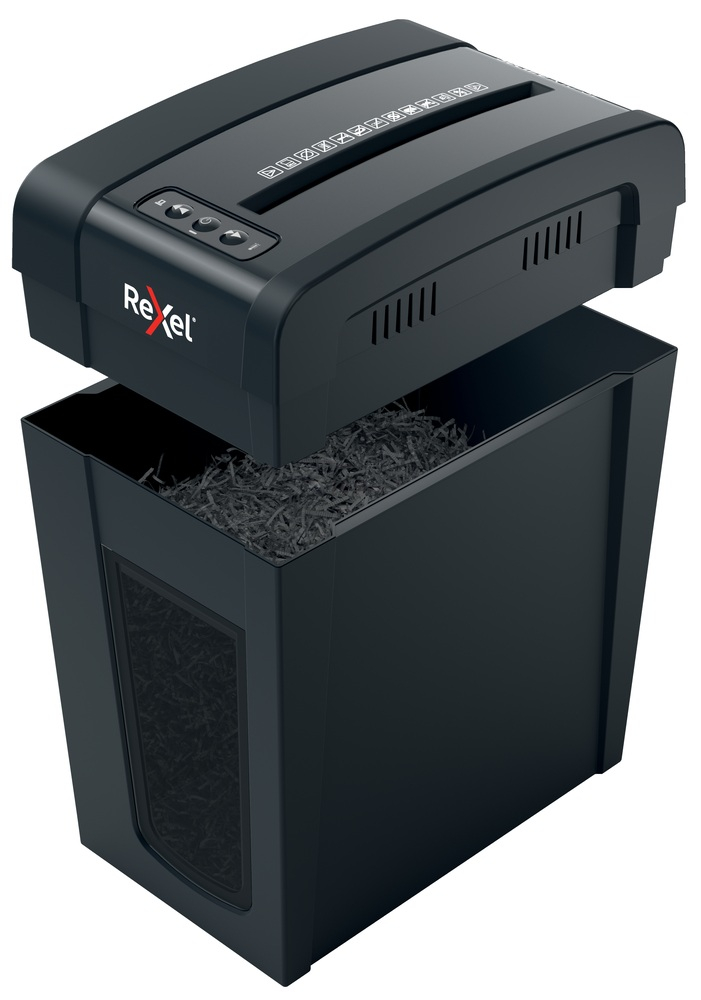 Distrugator manual documente Rexel SECURE X10 Slim ,  10 coli ,  P4 ,  cross-cut (tip confeti) ,  cos 18 litri ,  negru ,  Cod Produs: 2020127EU [9]