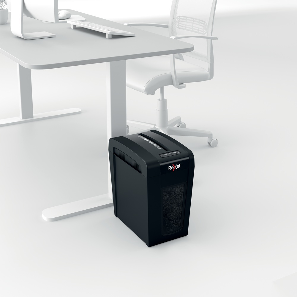 Distrugator manual documente Rexel SECURE X10 Slim ,  10 coli ,  P4 ,  cross-cut (tip confeti) ,  cos 18 litri ,  negru ,  Cod Produs: 2020127EU [10]