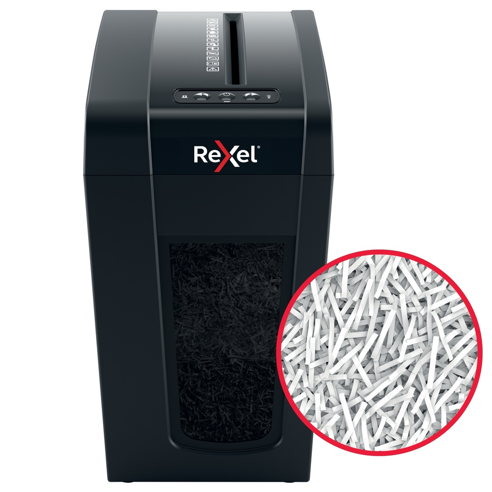 Distrugator manual documente Rexel SECURE X10 Slim ,  10 coli ,  P4 ,  cross-cut (tip confeti) ,  cos 18 litri ,  negru ,  Cod Produs: 2020127EU [4]