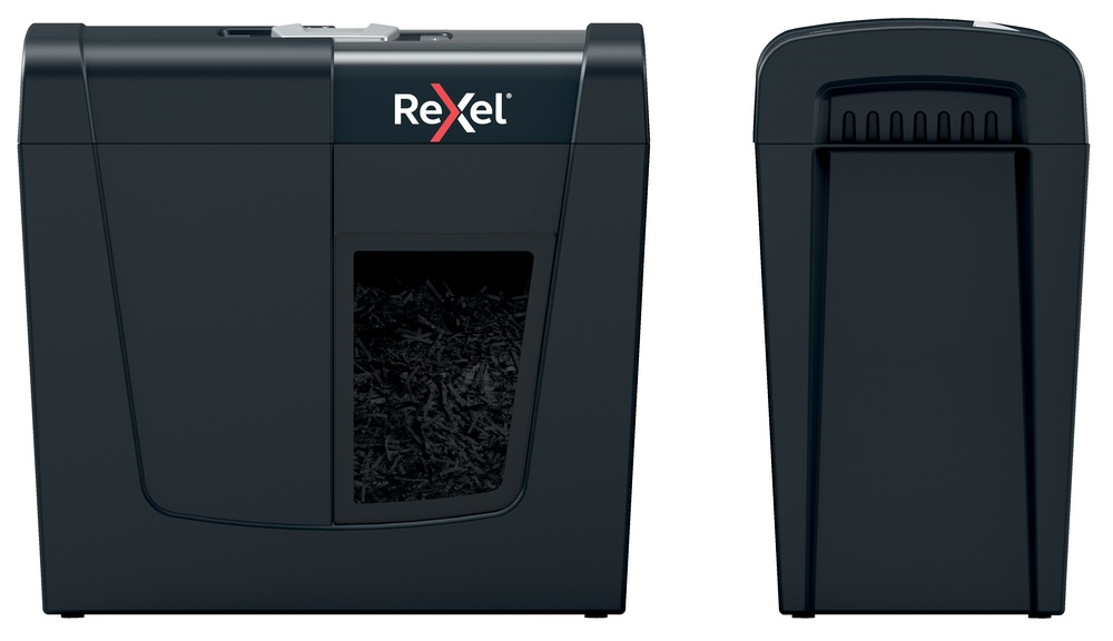 Distrugator manual documente Rexel SECURE   X6,   6 coli, P4, cross-cut (tip confeti), cos  10 litri, negru, Cod Produs: 2020122EU [13]