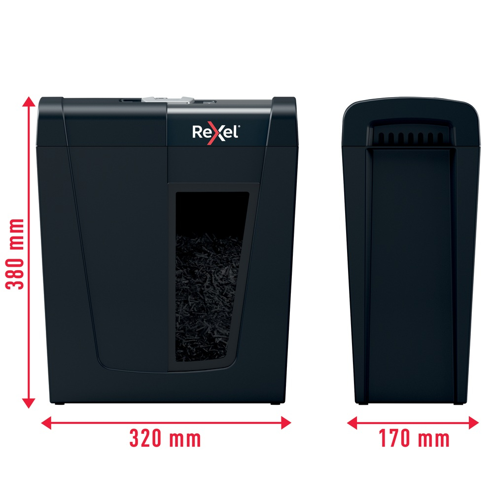 Distrugator manual documente Rexel SECURE X8 ,  8 coli ,  P4 ,  cross-cut (tip confeti) ,  cos 14 litri ,  negru ,  Cod Produs: 2020123EU [6]